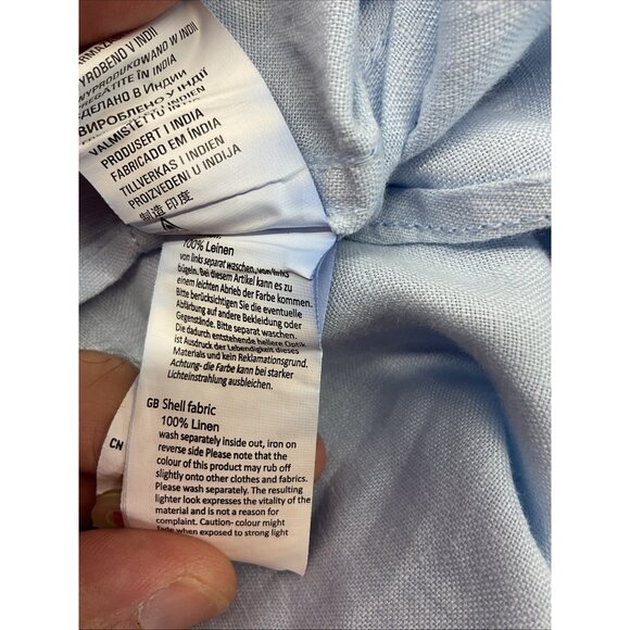 Cinque  Linen button down long sleeve Mens XL Resort Breathable - Picture 9 of 14